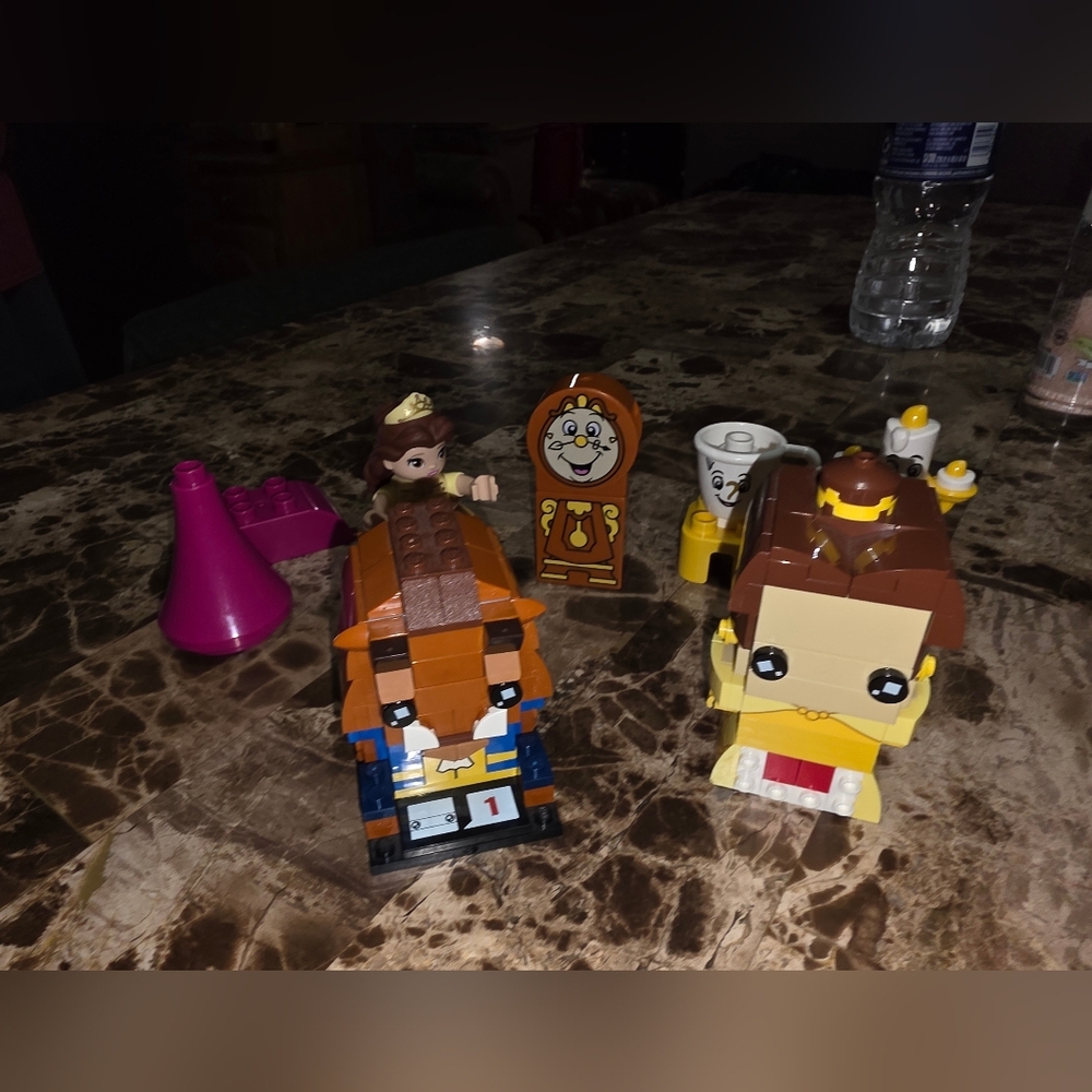 2017 LEGO BRICKHEADZ BEAUTY & BEAST PLUS 10960 DUPLO BELLS BALLROOM PIECES - Picture 3 of 10